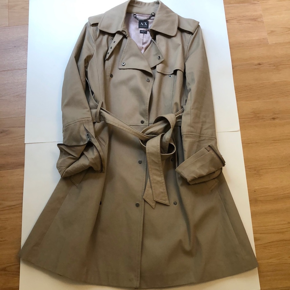 NWOT Armani Exchange Trench Coat M